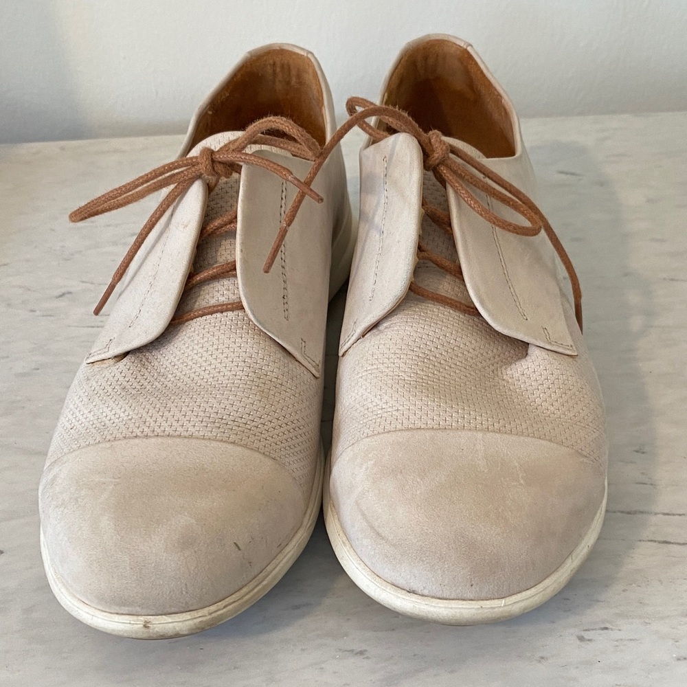 Men's Beige Oxford Shoes